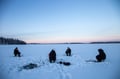 Private ice fishing trip in Levi