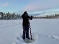 Private ice fishing trip in Levi