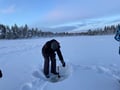 Private ice fishing trip in Levi