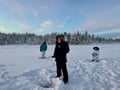 Private ice fishing trip in Levi
