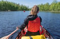 Canoe Down the River Trip in Lapland