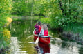 Canoe Down the River Trip in Lapland