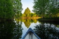 Canoe Down the River Trip in Lapland