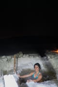 Private Wilderness Sauna & Ice Swimming in Winter (with Dinner Option)