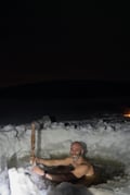 Private Wilderness Sauna Experience in Winter (Aurora Borealis)