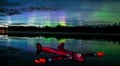 Aurora Ice Floating, Levi — evening float under the Arctic sky