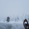 Snowshoeing in the Frozen Forest