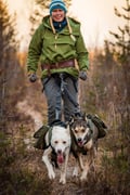 VISIT A HUSKY FARM IN AUTUMN + HIKING WITH THE DOGS (2Km)