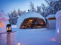 Blue Moment at Polarman’s Camp — early evening winter experience, Levi ®