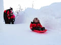 Blue Moment at Polarman’s Camp — early evening winter experience, Levi ®