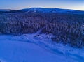 Blue Moment at Polarman’s Camp — early evening winter experience, Levi ®