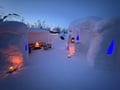 Blue Moment at Polarman’s Camp — early evening winter experience, Levi ®