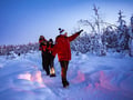 Blue Moment at Polarman’s Camp — early evening winter experience, Levi ®