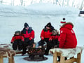 Blue Moment at Polarman’s Camp — early evening winter experience, Levi ®