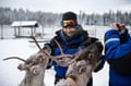 By snowmobile to the reindeer farm - Private group