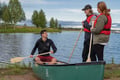 Canoe Down the River Trip in Lapland