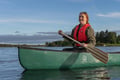 Canoe Down the River Trip in Lapland