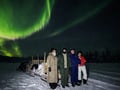 Arctic Night Snowmobile Sled Ride with Campfire, Levi