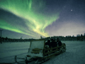 Arctic Night Snowmobile Sled Ride with Campfire, Levi