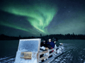 Arctic Night Snowmobile Sled Ride with Campfire, Levi