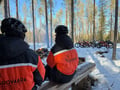 Electric Fat Biking at a Reindeer Farm in Rovaniemi