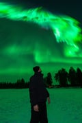Rovaniemi: Northern Lights Small Group Tour with Photos