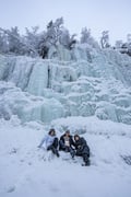 Korouoma Canyon Frozen Waterfalls