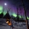 Private Arctic Winter Campfire Experience