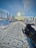 First Tracks — Morning Snowmobile Tour from Sinettä, Rovaniemi (3h, small group)
