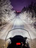 Evening Adventure with Snowmobile and Snacks