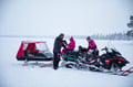 Snowmobile adventure with professional Arctic guide