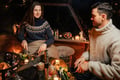 Dinner in a Glass Igloo Under Northern Lights