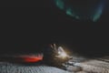 Dinner in a Glass Igloo Under Northern Lights