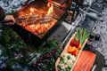 Dinner in a Glass Igloo Under Northern Lights
