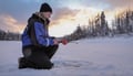 Snowmobile tour: 4 hour Safari with Ice Fishing in Levi
