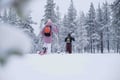 Snowshoe adventure in the Wilderness in Levi
