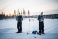 Snowshoe adventure in the Wilderness in Levi