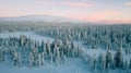 Snowshoe adventure in the Wilderness in Levi