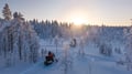 3 h electric snowmobile safari in Rovaniemi