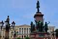 he Senate Square, along with its adjacent areas, presents an exceptional and unified illustration of Neoclassical architectural style .