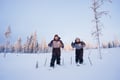 Backcountry skiing adventure in Levi