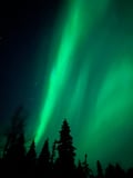 Northern lights in Lapland near Levi
