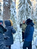 Winter Wonderland Hike in a National Park