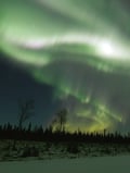 AURORA HUNTING WITH SNOWSHOES
