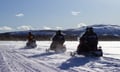 Snowmobile tour: 3 Hour Safari around Levi to an Authentic Lapp Café
