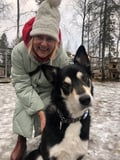 Authentic Cuddling with Siberian Huskies