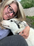 Authentic Cuddling with Siberian Huskies