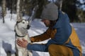 Authentic Cuddling with Siberian Huskies