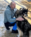 Authentic Cuddling with Siberian Huskies