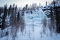 5KM HIKE IN KOROUOMA CANYON AMONG SPECTACULAR FROZEN WATERFALLS